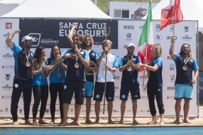 Imagem: Portugal em segundo lugar no Eurosurf de 2019 em Santa Cruz